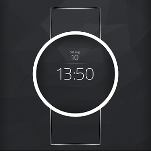纯表面简约黑色圆表盘(pure watch face)