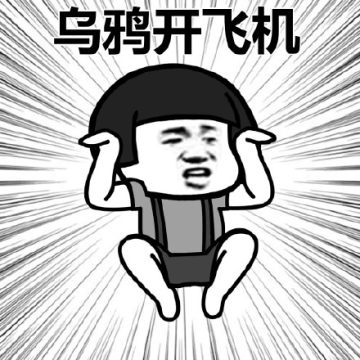 乌鸦坐飞机阿福武功招式表情包