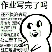 寒假作业做完了吗表情包