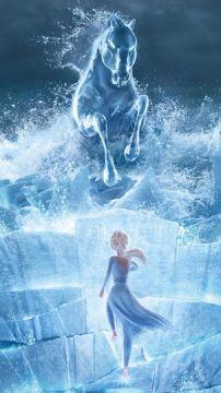 冰雪奇缘2艾莎水中骑马图片欢迎下载,冰雪奇缘2已经于11月22日同步