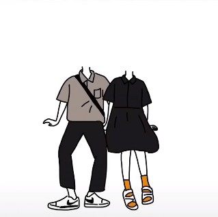 抖音牵狗的情侣图片下载|一人牵着一个狗的抠图头像