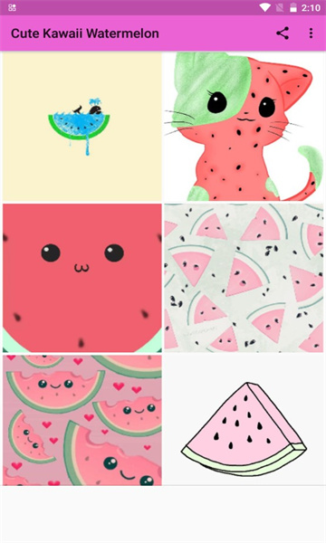 Cute Kawaii Watermelon(西瓜壁纸软件最新版)截图0