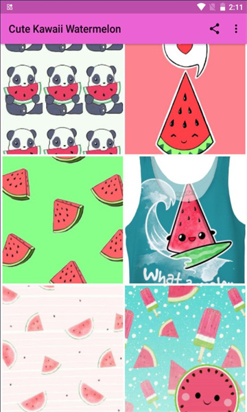 Cute Kawaii Watermelon(西瓜壁纸软件最新版)截图2