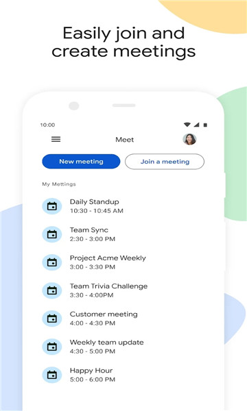 谷歌视频会议google meet安卓版截图2