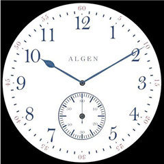 白底蓝色指针圆形表盘(algin facepak for android wear)